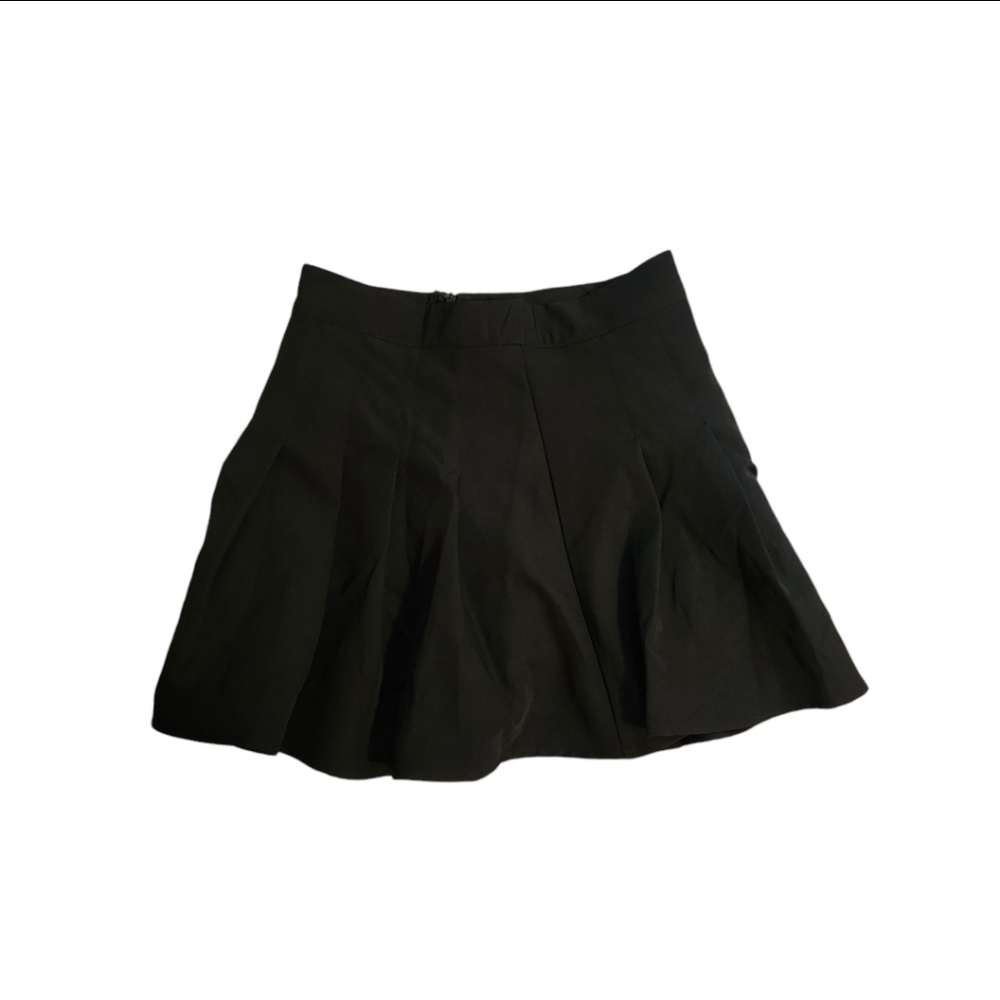 Pleated Black Women's Skirt